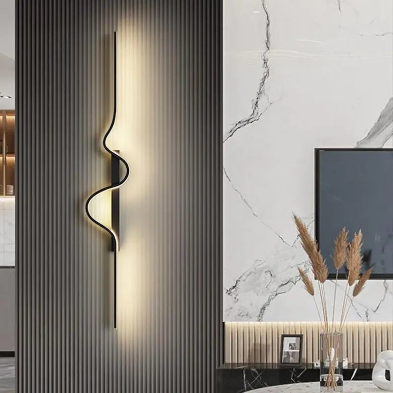 Dlight Decor Black Modern LED Wall Light Fixture