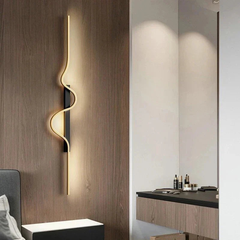 Dlight Decor Black Modern LED Wall Light Fixture